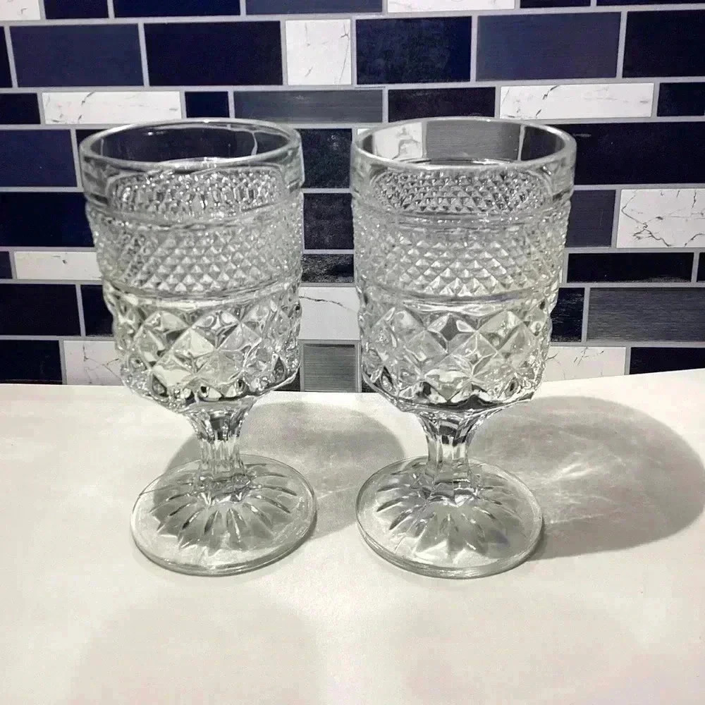 Wexford Anchor Hocking Wine Claret Goblet Style Set of 2 - Picture 2 of 7